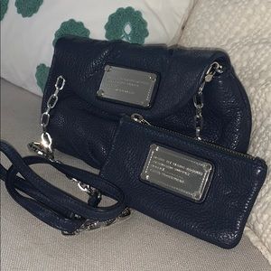 Marc Jacobs Navy clutch w/ mini & straps included